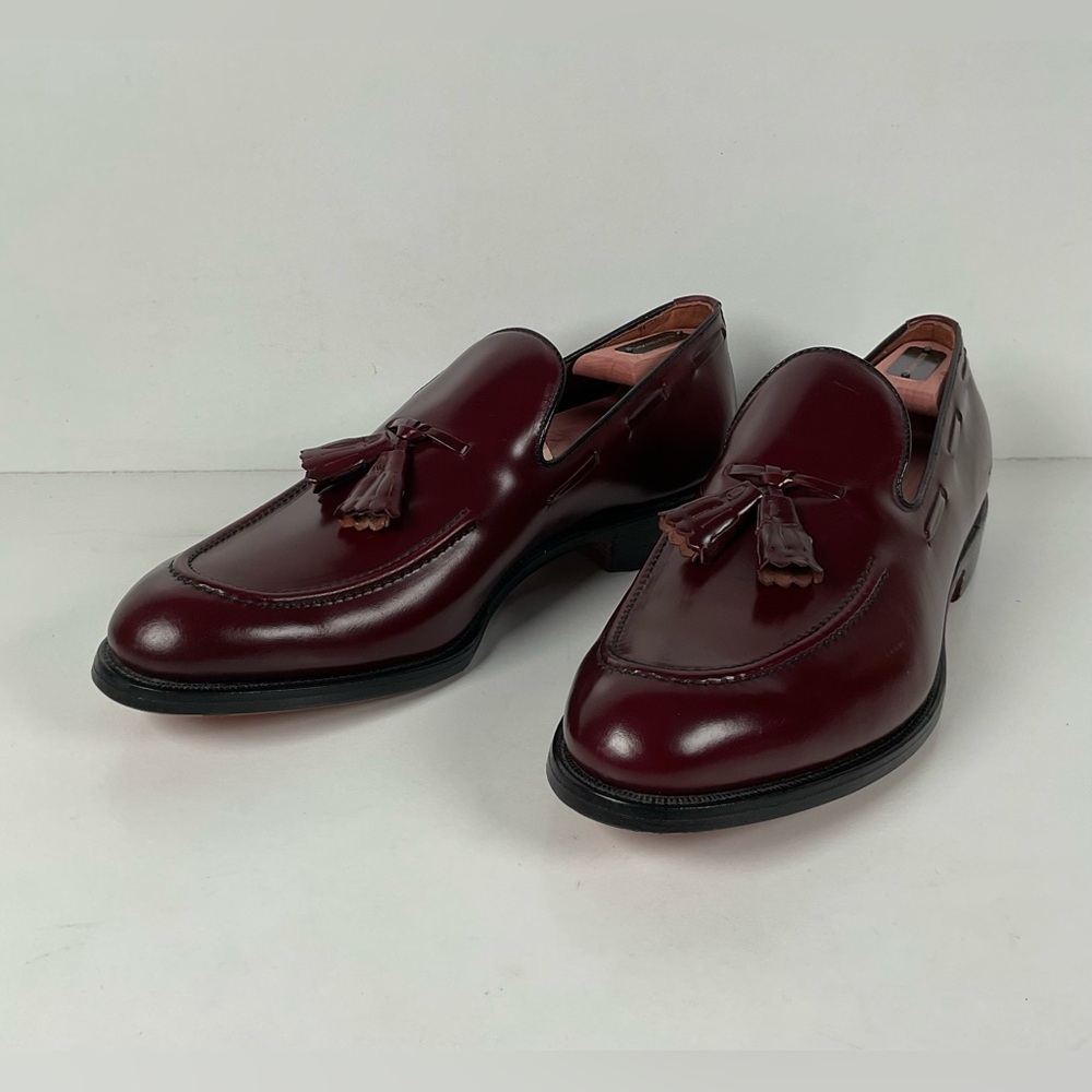 Vintage Allen Edmonds Saratoga Tassel Loafers | Burgundy Calf | Men’s 10 B
